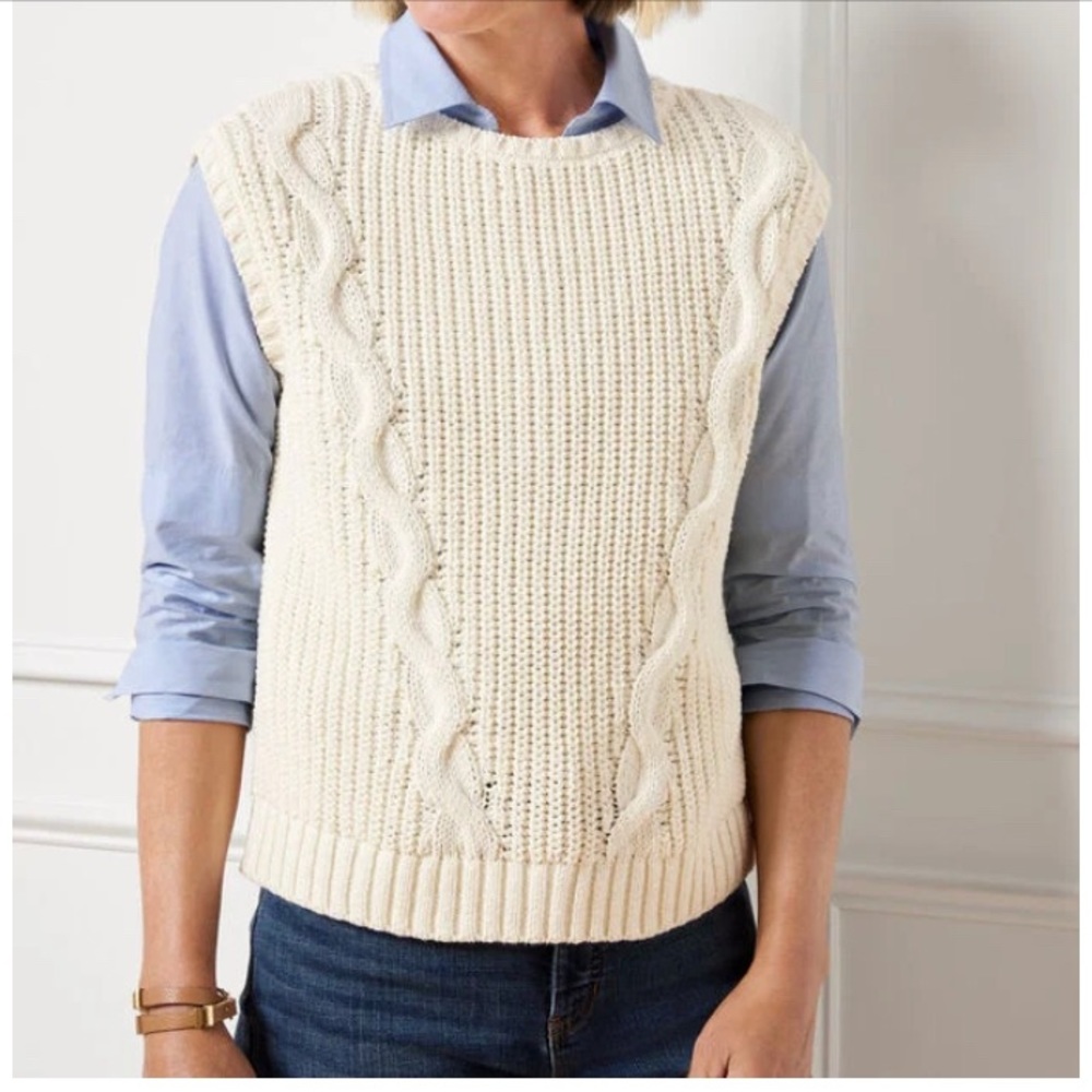Talbots Oversized Lightweight Sweater Vest